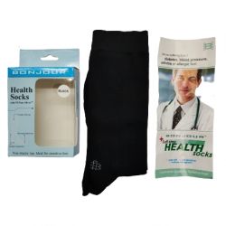 UnisexBlack Health Socks Bonjour 