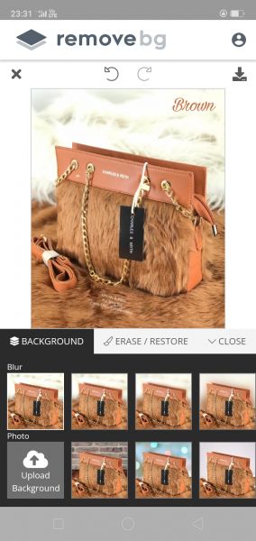 Ladies fur bag 