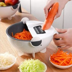 Multifunctional Vegetable Fruits Cutter/Slicer Shredder with Rotating Drain Basket