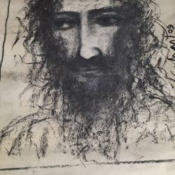 Charcoal drawing, by renowned painter late Suhas Roy, Former principal of Kala Bhawan, viswa Bharati, Santinikatan. 