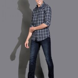 Men Navy Casual Shirt