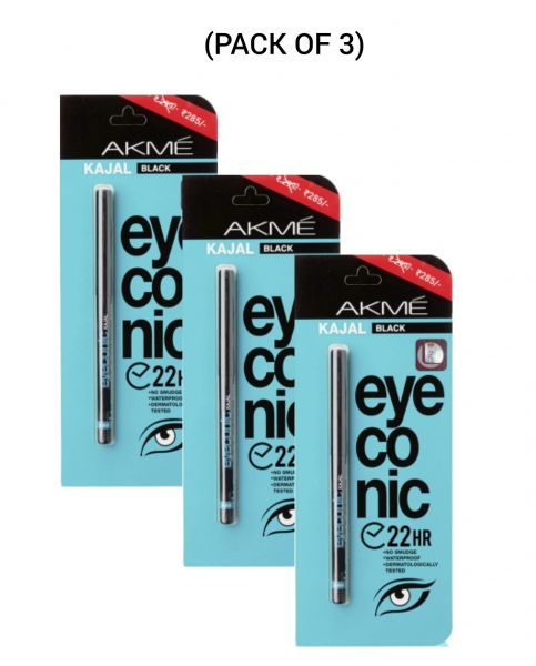 Lakme eyeconic kajal 0.35 (pack of 3) 