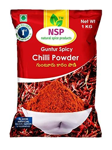 NSP Guntur Spicy Chilli Powder, 100% Pure, 100% Natural, 1kg