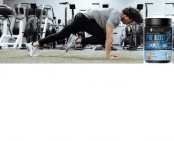 BLUE BOOST PRE BOOST POWDER INSANE PUMP & ENERGY 300mg CAFFEINE ,38 SERVINGS ADVANCED FORMULATION INGREDIENTS (PACK OF 200 GM )  