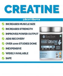 BLUE BOOST CREATINE BOOSTER MUSCLE GROWTH POWDER ADVANCED FORMULATION PACK OF 250gm