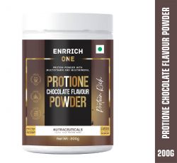 Enrrich One Protione Protein Powder With Multivitamin Multiminerals & Full Of Nutrients Protein Shake pack of 200gm
