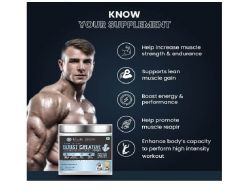 BLUE BOOST CREATINE BOOSTER MUSCLE GROWTH POWDER ADVANCED FORMULATION PACK OF 250gm