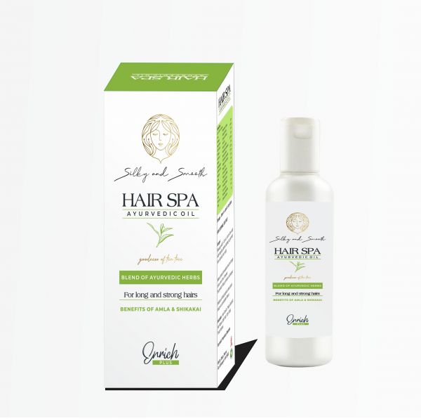HAIR SPA  AYURVEDIC OIL WITH AMLA & SHIKAKAI 100ML. (PACK OF 2*100ML.)
