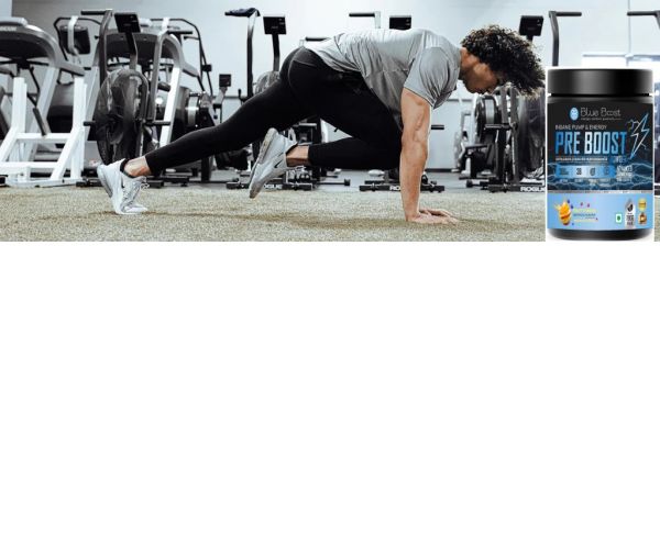 BLUE BOOST PRE BOOST POWDER INSANE PUMP & ENERGY 300mg CAFFEINE ,38 SERVINGS ADVANCED FORMULATION INGREDIENTS (PACK OF 200 GM )  