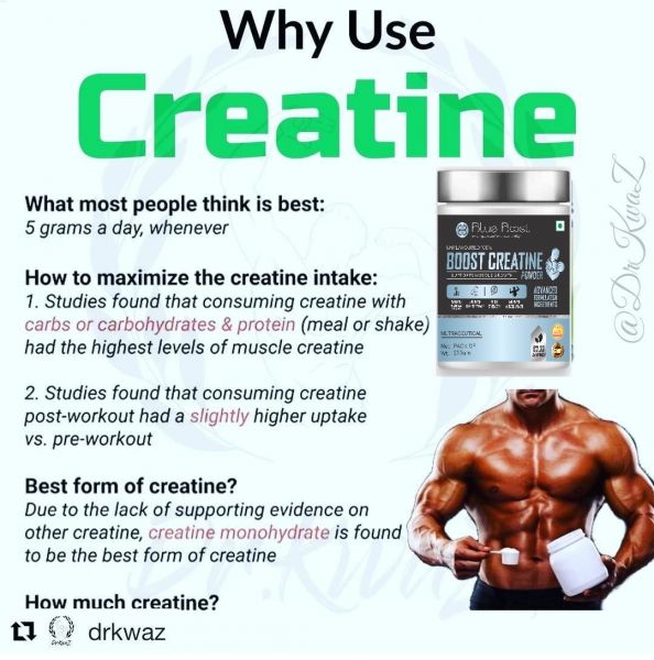 BLUE BOOST CREATINE BOOSTER MUSCLE GROWTH POWDER ADVANCED FORMULATION PACK OF 250gm