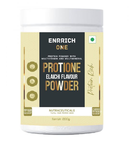 Enrrich One PROTIONE POWDER Protein Shake  (200 g, ELAICHI)