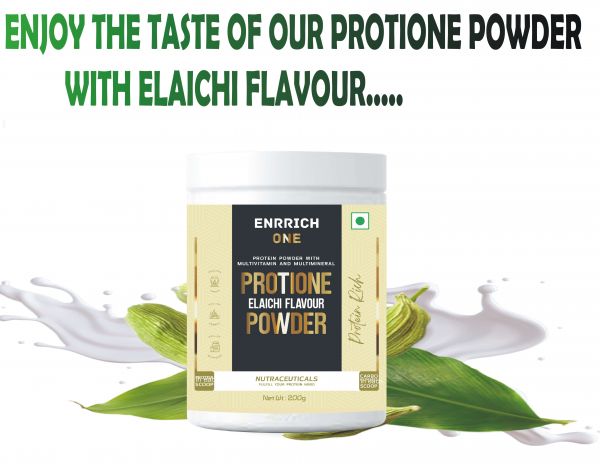 Enrrich One PROTIONE POWDER Protein Shake  (200 g, ELAICHI)