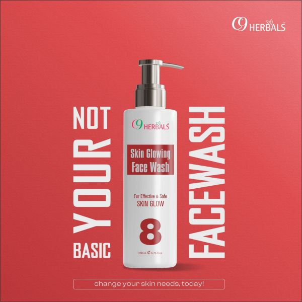 C9 Herbals Skin Glowing Face Wash With Aloevera Vitamin E Pack Of 1*200ml