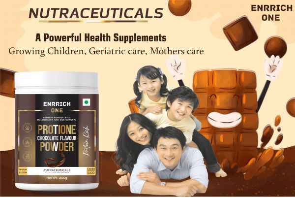 Enrrich One Protione Protein Powder With Multivitamin Multiminerals & Full Of Nutrients Protein Shake pack of 200gm