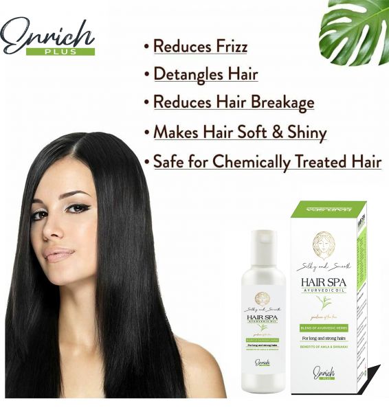 HAIR SPA  AYURVEDIC OIL WITH AMLA & SHIKAKAI 100ML. (PACK OF 2*100ML.)
