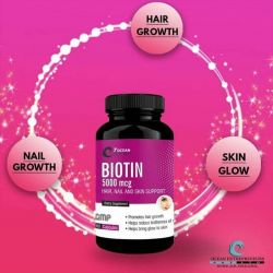 Biotin (5000mcg) (Hair Nail & Skin Support) (60 Capsules)