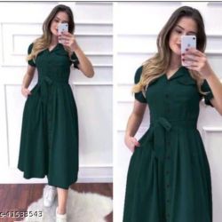 Comfy Fashionista Women Dresses Green