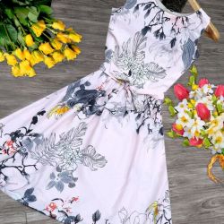 Trendy Retro Women Dresses White