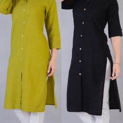 Trendy Cotton Kurtis Combo 2 Color
