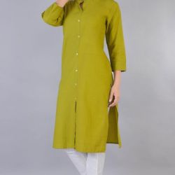 Trendy Cotton Kurtis Single Color