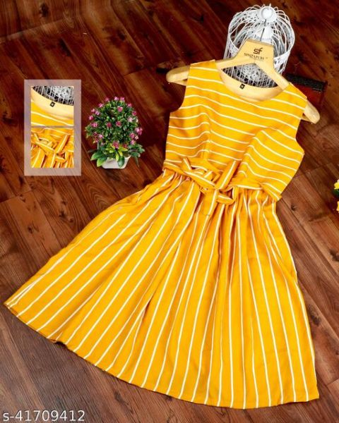 Classy Glamorous Women Dresses Yellow