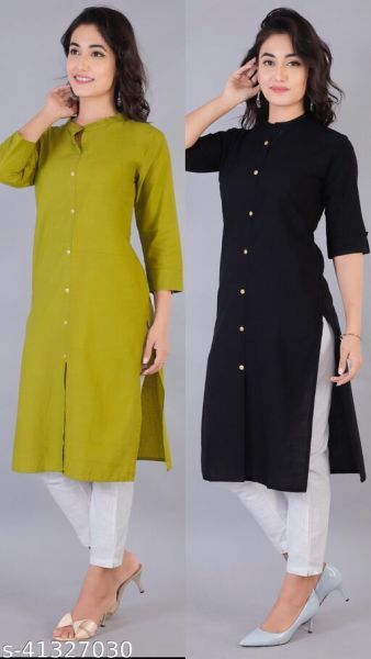 Trendy Cotton Kurtis Combo 2 Color