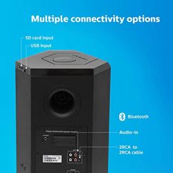 Philips Audio Mms8085B/94 2.1 Channel 80W Usb Multimedia Speaker System With Convertible Soundbar And Multi-Connectivity Option (Black)