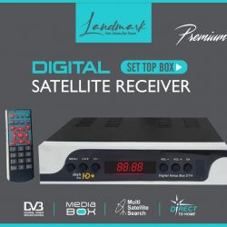 Free To Air Set Top Box Satellite Receiver (No Monthly Recharge Required) Media Streaming Device  