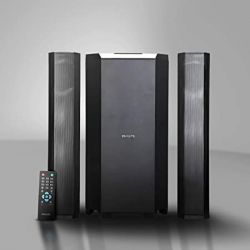 Philips Audio Mms8085B/94 2.1 Channel 80W Usb Multimedia Speaker System With Convertible Soundbar And Multi-Connectivity Option (Black)
