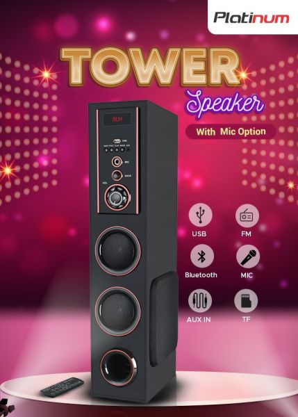 PLATINUM TOWER BLUETOOTH SPEAKER