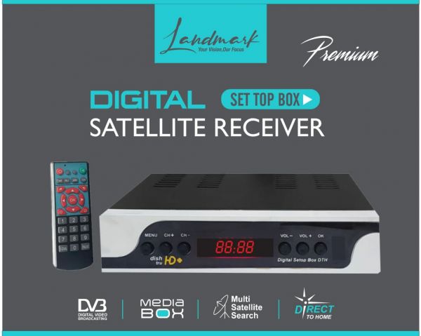 Free To Air Set Top Box Satellite Receiver (No Monthly Recharge Required) Media Streaming Device  