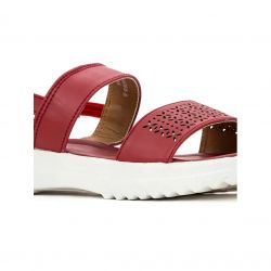 Adrianna Cherry Flat Sandal for Girls (4.5-12 yrs)