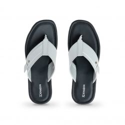 Khadim Grey Flip Flops for Men