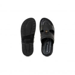 Khadim Black Mule Sandal for Men