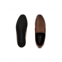 British Walkers Brown Leather Slip On Formal Shoe for Men