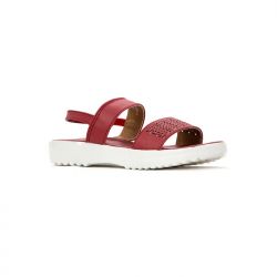 Adrianna Cherry Flat Sandal for Girls (4.5-12 yrs)
