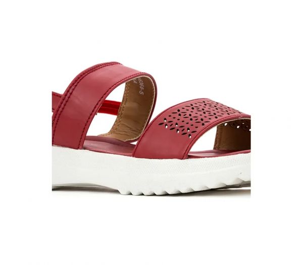 Adrianna Cherry Flat Sandal for Girls (4.5-12 yrs)