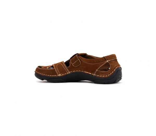 British Walkers Brown Leather Peshawari Sandal for Men