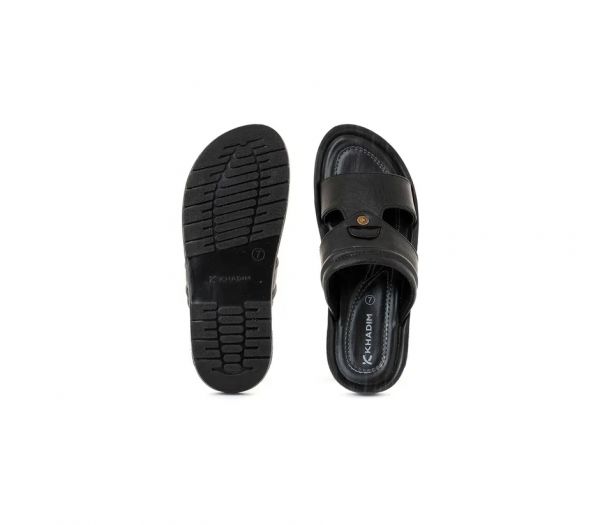 Khadim Black Mule Sandal for Men