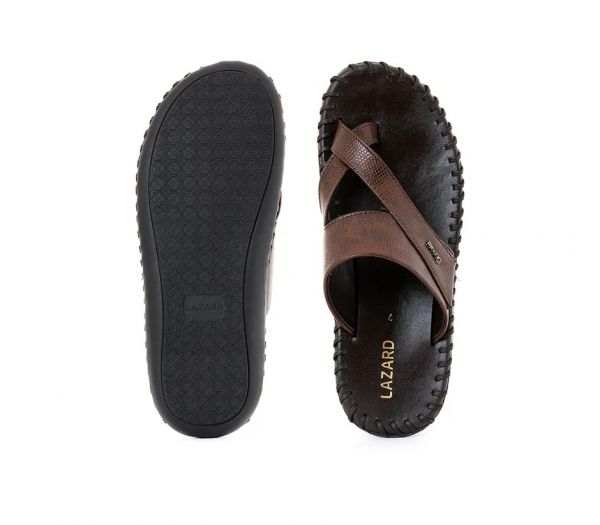 Lazard Brown Slip On Sandal for Men