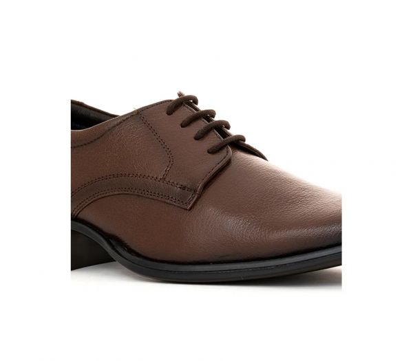 British Walkers Brown Leather Derby Formal Shoe for Men