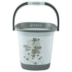 JOYO BETTER HOME 20 LTR SQUARE BUCKET DLX  GREY & BROWN COLOUR AVAIL  