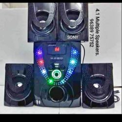 Multimedia speaker system. Sound system. 4.1 latest version speakers.