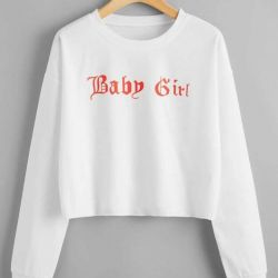 Long sleeve crop top T-shirt 