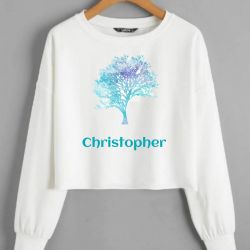 Long sleeve crop top T-shirt 