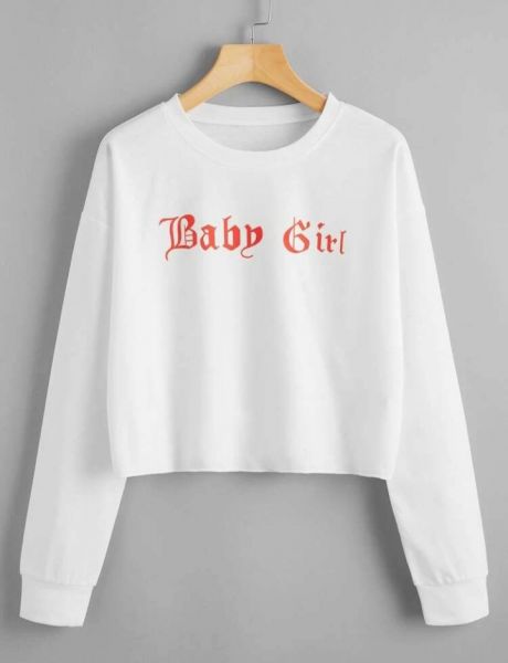Long sleeve crop top T-shirt 