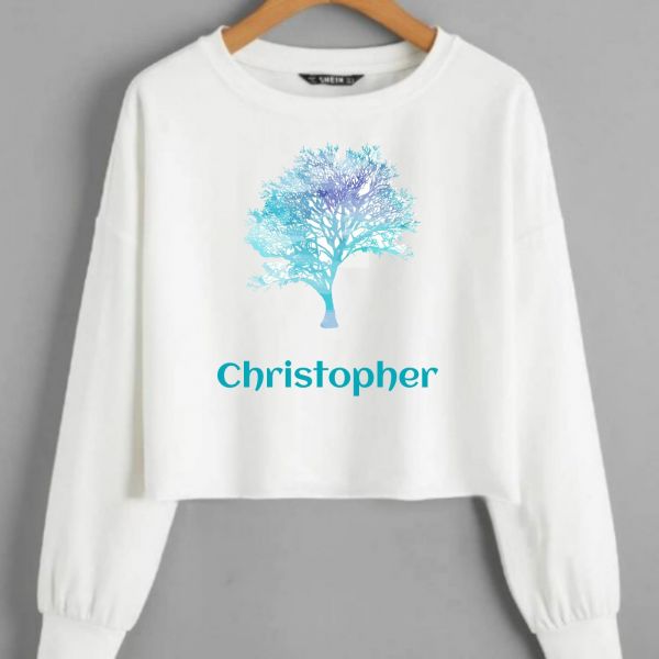 Long sleeve crop top T-shirt 