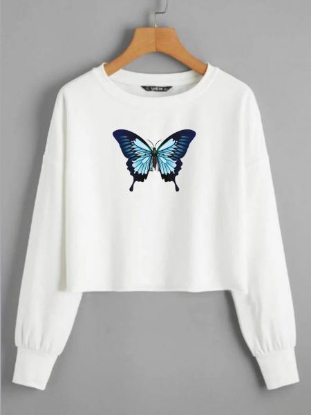 Long sleeve crop top T-shirt 