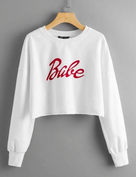 Long sleeve crop top T-shirt 