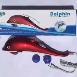 Dolphin massage stick whole body muscles shiatsu hand-held electric massager vibration massage hammer smart mini instrument